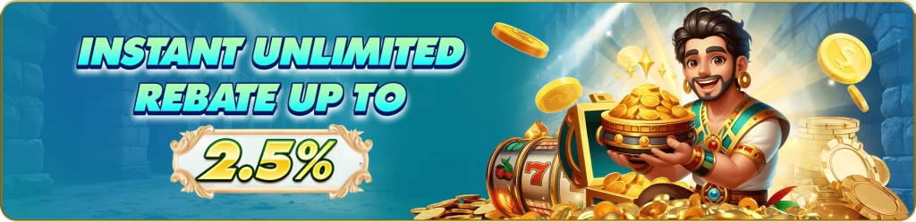 FILBET online casino instant unlimited rebate promotion for active game players
